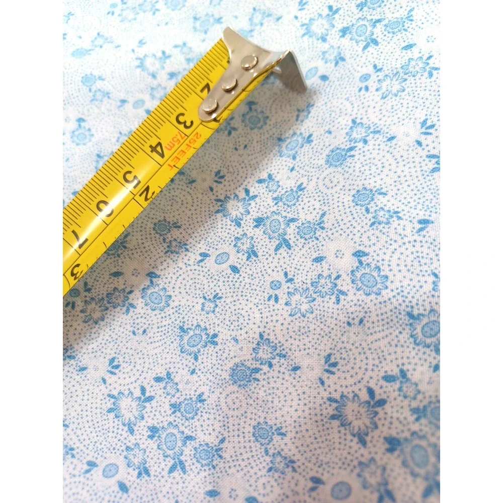 Jo-Ann Blue Petite Floral Sewing Quilt Craft Cotton Fabric 1 Pc 30